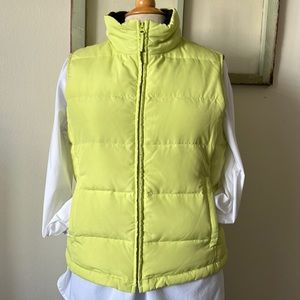 Athletic Works Puffy Vest Neon Green Size M
